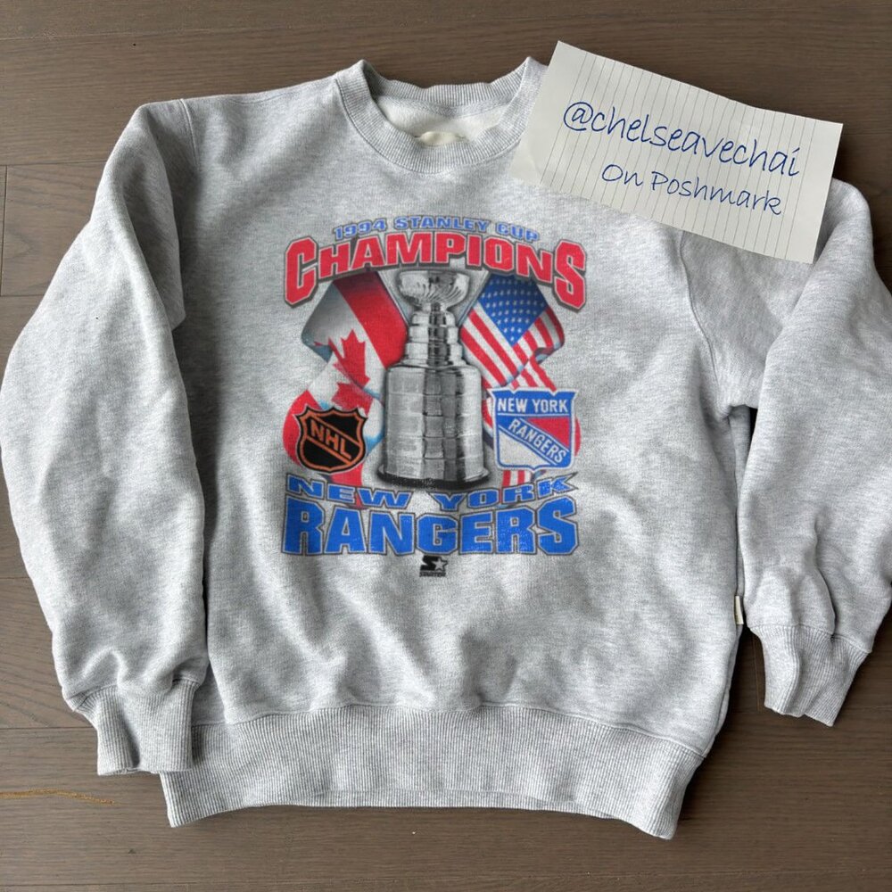 Vintage 1994 New York Rangers Hockey Sweatshirt NHL Stanley Cup Champions shirt